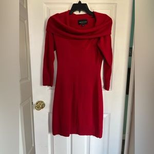 Women’s red sweater dress